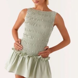 Light Sage Mini Dress